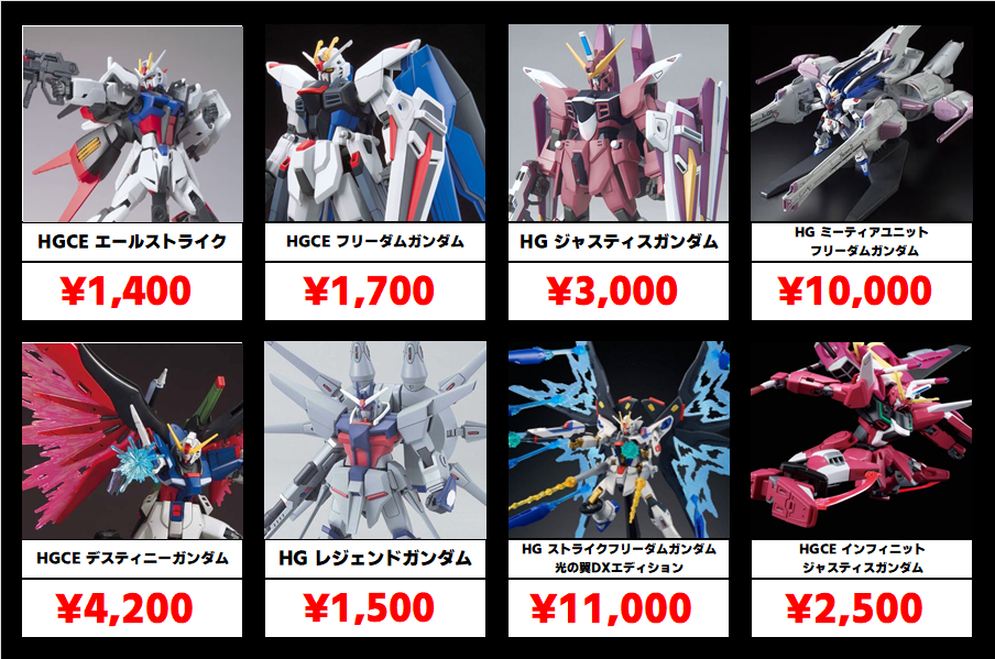 秋葉原【ガンダム専門店】ガンプラ買取金額 全国対応の宅配買取